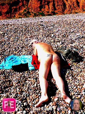 Ian Ford Naked on the beach